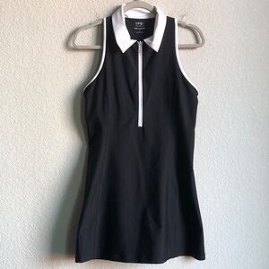 Abercrombie and Fitch YPB Your Personal Best Polo Athletic Dress Zip Neck Black